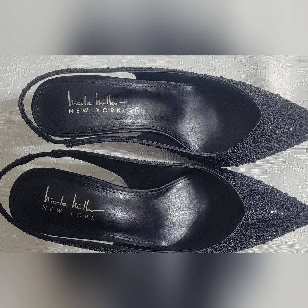 Elegant Black Women's Slingback Heels - Picture 10 of 10